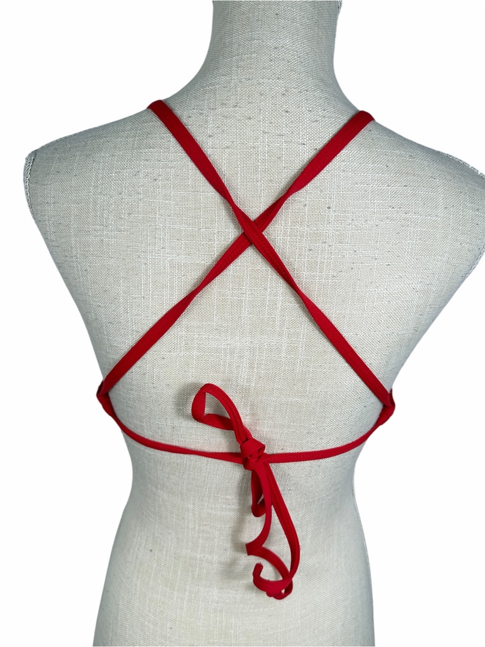 Jolyn Clothing Red Triangle Bikini Top - Picture 5 of 7